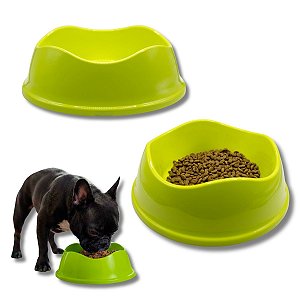 Kit Comedouro e Bebedouro Para Cães e Gatos Stark Bowl 550ml Verde Neon
