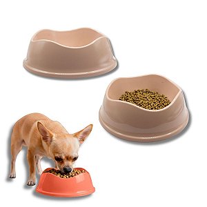 Kit Comedouro e Bebedouro Para Cães e Gatos Stark Bowl 350ml Rosê