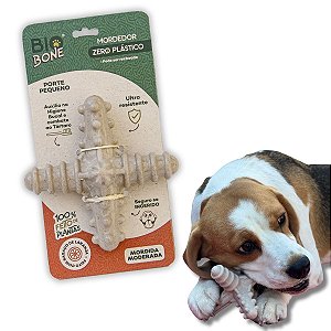 Biobone Mordedor Resistente Mordida Moderada Para Cães Asterisco Laranja P