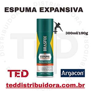ESPUMA EXPANSIVA 300ML X 190G BRASFIX ARGACON
