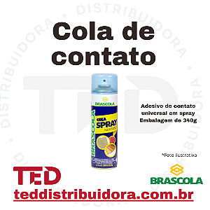 COLA DE CONTATO SPRAY 340G BRASCOLA