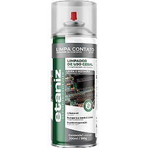 Limpa Contato Elétrico Etaniz 300ml 180g Secagem Rápida