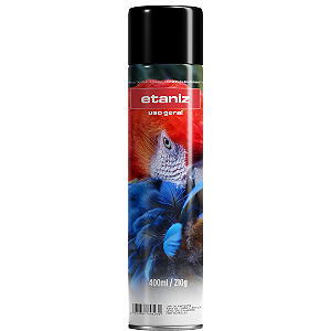 Tinta Spray Preto Brilhante Etaniz 400ml/210g Uso Geral