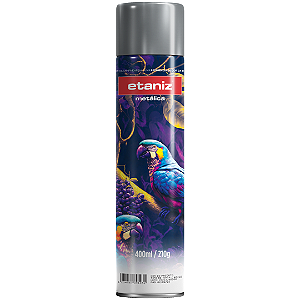 Tinta Spray Metálica Prata 400ml 210g Etaniz