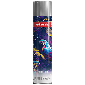 TINTA SPRAY METALICA CROMADA ETANIZ 400ML/210G