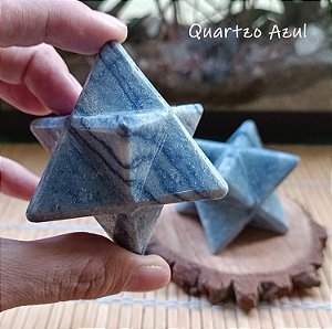 Merkaba Quartzo Azul G