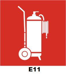 (E11 à E17) SINALIZAÇÃO DE EQUIPAMENTOS DE COMBATE A INCÊNDIO E ALARME