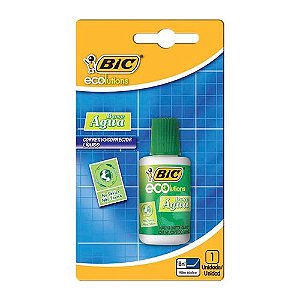 CORRETIVO LIQUIDO BASE DE AGUA ECOLUTIONS 18ML BLISTER BIC
