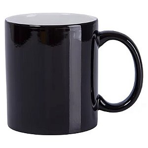 Canecas Mágicas Preta Brilhosa Para Sublimação 325ml