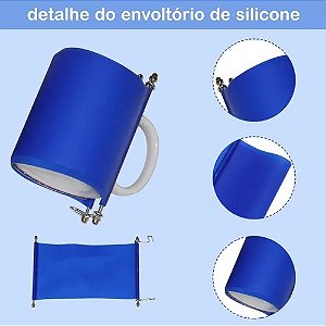 Manta De Silicone para Canecas Cilíndrica