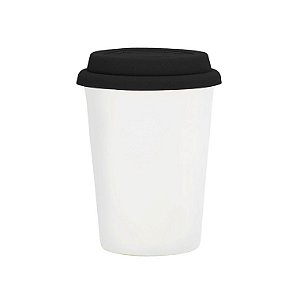 COPO TRIP BRANCO 300 ML – TAMPA PRETA - TAMPA VERMELHA - TAMPA AMARELA - TAMPA MARROM