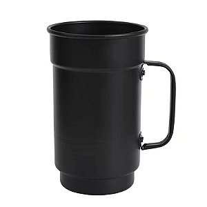 Canecas de Chopp Alumíno Premium Preto Fosco 650ml- Sem Resina