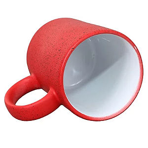 Canecas de Cerâmica Splash Vermelha Fosca Para Sublimação 300ml