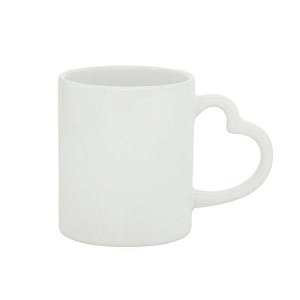 CANECAS 300ML CORACAO - BRANCO FOSCO
