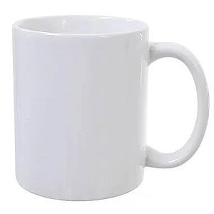 Canecas de Cerâmica Branca Importada Super Premium Para Sublimação 325ml - Mr. Mug