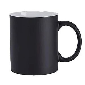 Canecas Mágicas Preta Fosca Para Sublimação 325ml - Mr. Mug