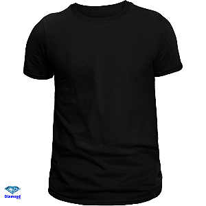 Kit 10 Camisetas Pretas 100% Poliéster Malha PP - Perfeitas para Sublimação! Unissex