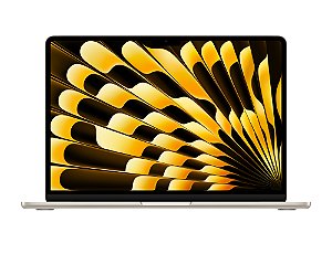 MacBook Air Apple 13", M3, CPU de 8 Núcleos, GPU de 10 Núcleos, 16GB RAM, SSD 512GB, Estelar - MXCU3BZ/A