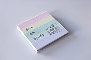Álbum sanfoninha para fotos polaroids