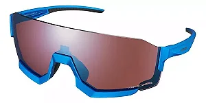 OCULOS SHIMANO AEROLITE AZUL METALICO - LENTE RIDESCAPE ALTO CONTRASTE