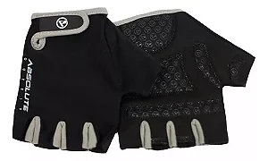 LUVA ABSOLUTE NERO MEIO DEDO PTO/BRANCO, GG