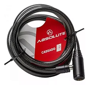 CADEADO 1,5MX12MM ESPIRAL, CHAVE, FUME ABSOLUTE