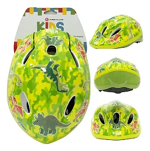CAPACETE ABSOLUTE KIDS SHAKE VDE DINO, TAM M