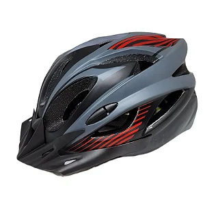 CAPACETE MTB CINZA/VERMELHO G ELLEVEN