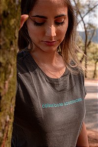 Cropped Estonada Grafite