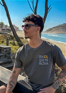 Camiseta Estonada Cinza Chumbo