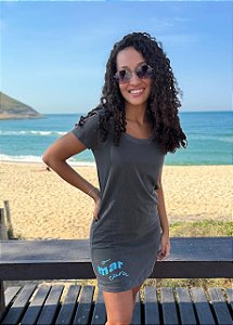 Vestido Estonado Chumbo