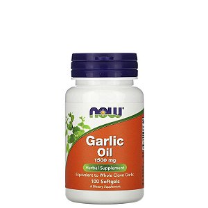Garlic Oil - Oleo de Alho 1500mg 100 Caps - NOW FOODS