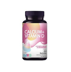 Cálcio + Vitamina D 60 gomas - LIVS Gummies