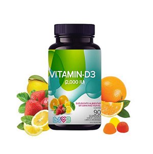 Vitamina D3 2.000 UI 90 Gomas - LIVS Gummies
