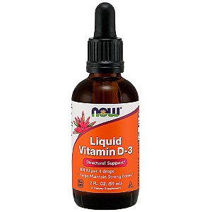 Vitamina D-3 400UI Liquida 59 ML Now Foods