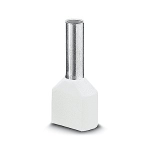 AI-TWIN 2X0,5 - 8 WH Terminal Tubular 8mm Branco 3200933 Phoenix