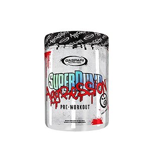 Gaspari Pré Treino Super Pump Agression 300g Frutas Vermelhas
