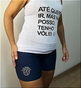 SHORTS SUPLEX MARINHO BOLA BRANCA