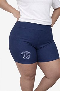 SHORTS SUPLEX PLUS MARINHO BOLA BRANCA