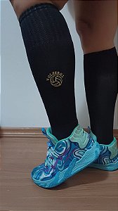 MEIÃO PRETO BOLA VOLEIBOL DOURADA