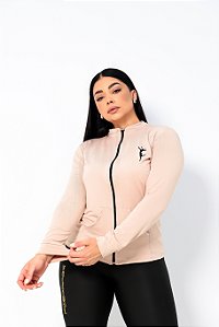 CASACO SUPLEX BEGE COM PRETO