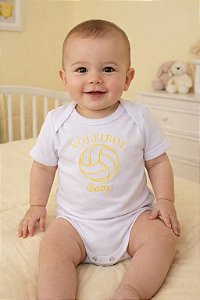 BODY BOLA VÔLEI AMARELA