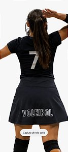 SHORTS SAIA SUPLEX PRETO VOLEIBOL
