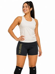 SHORTS SUPLEX PRETO VOLEIBOL PONTILHADO