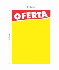 Cartaz de Oferta 216X310MM tamanho MÉDIO (C/100 unidades)