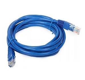 CABO DE REDE RJ45 - CAT6- AZUL - 10M
