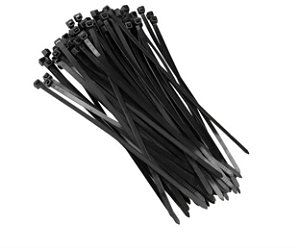 Abraçadeira Nylon 10cm preta 100 unidades