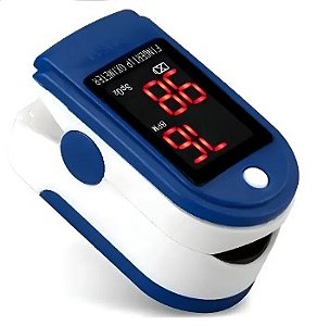 Oxímetro de Pulso Digital Azul Praticidade