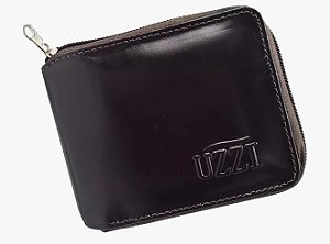 Carteira Masculina de Couro Uzzi com Zíper