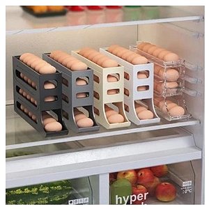 Organizador Porta Ovos Deslizante para 30 ovos